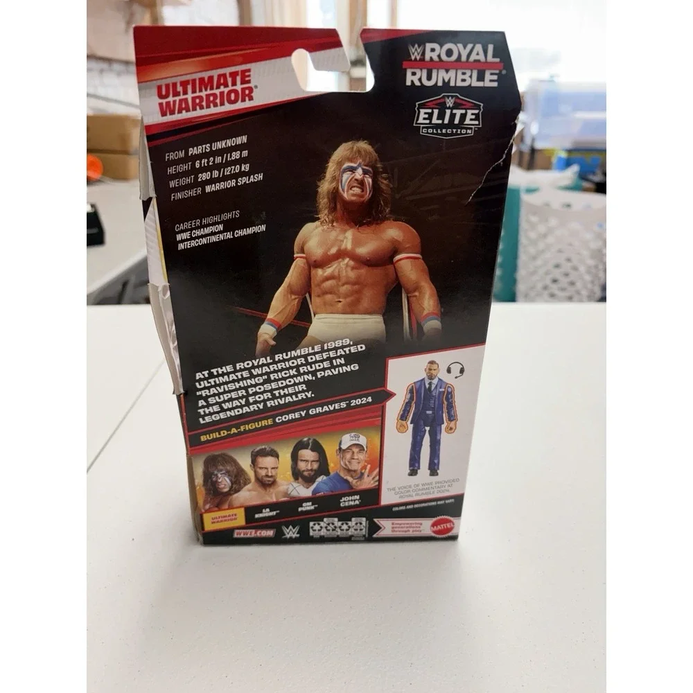 ULTIMATE WARRIOR WWE Mattel Elite Collection Royal Rumble 2026 New Bx Dmg